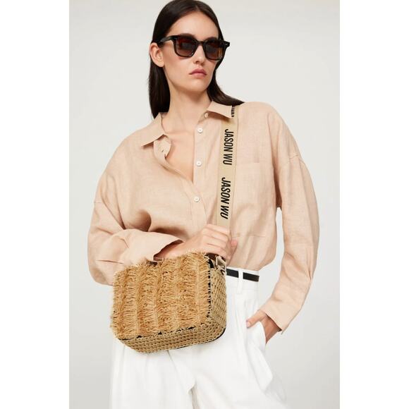 Jason Wu Accessories Sylvia Straw Crossbody - Picture 2 of 10